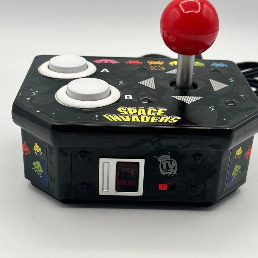 Space Invaders Plug & Play Arcade Joystick Controller Jakks‎ Pacific 2011 Tested